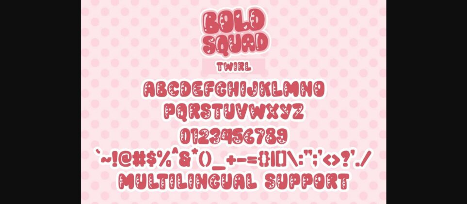 Bold Squad Font Poster 10