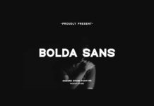 Bolda Sans Font Poster 1