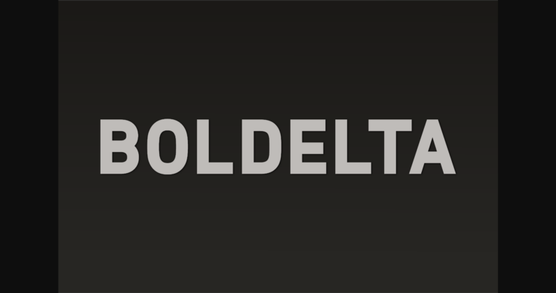 Boldelta Font Poster 3