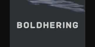 Boldhering Font Poster 1