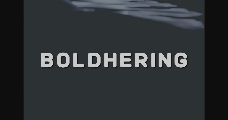 Boldhering Font Poster 1