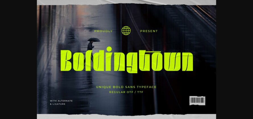 Boldingtown Font Poster 3