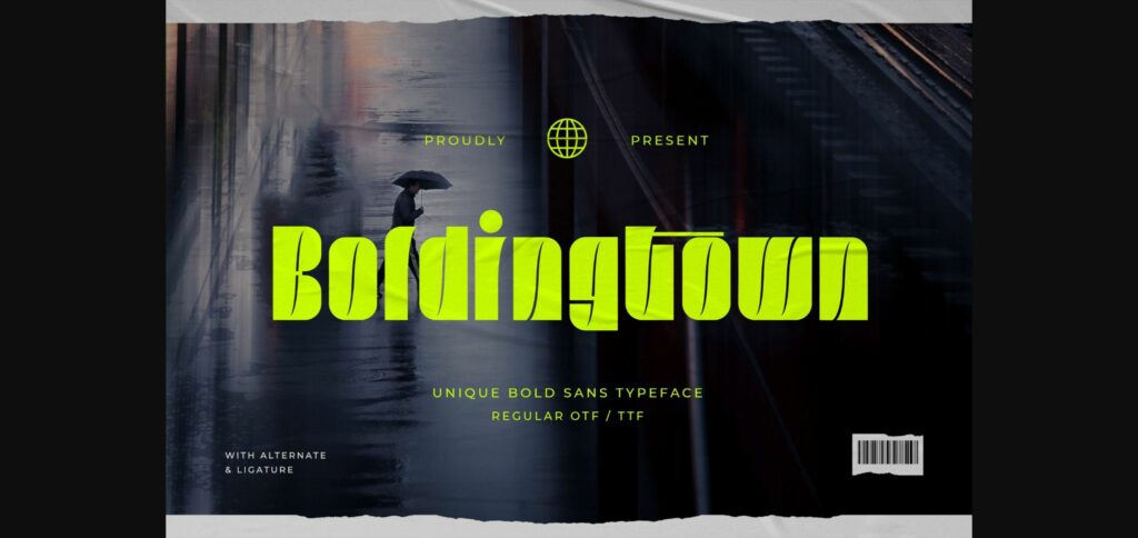 Boldingtown Font Poster 1
