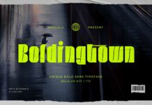 Boldingtown Font Poster 1