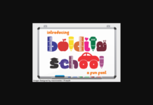 Boldita School Font Poster 1