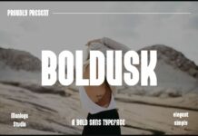 Boldusk Font Poster 1