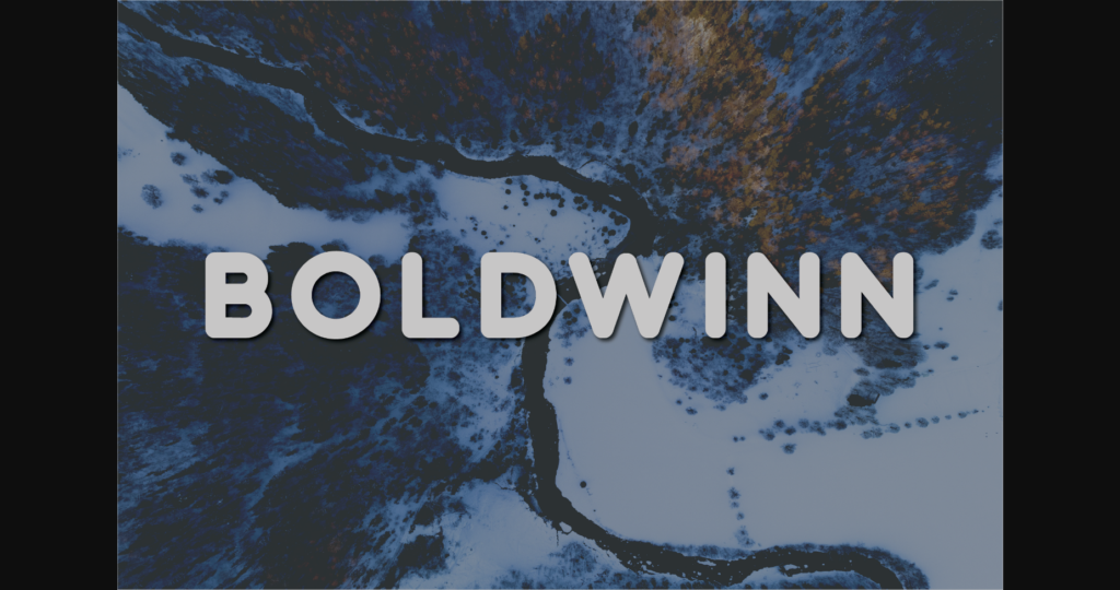 Boldwinn Font Poster 1