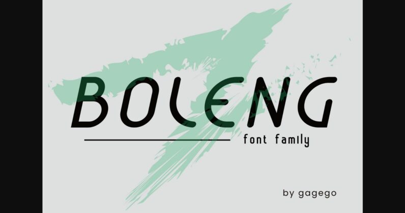 Boleng Font Poster 3