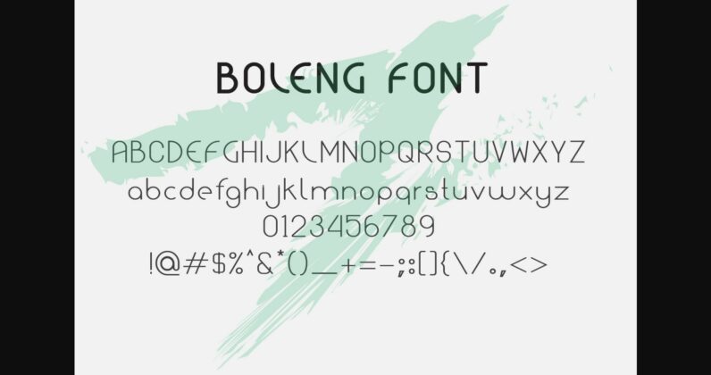 Boleng Font Poster 2