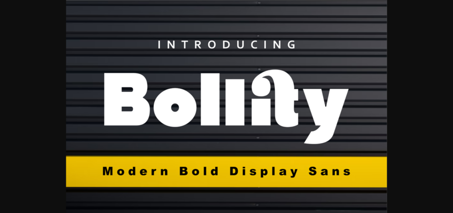 Bollity Font Poster 3