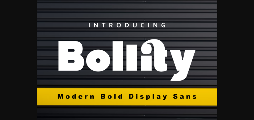 Bollity Font Poster 1