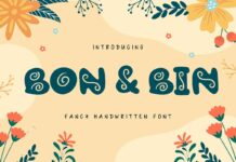 Bon & Bin Font Poster 1