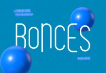 Bonces Bouncy Sans Display Font Poster 1