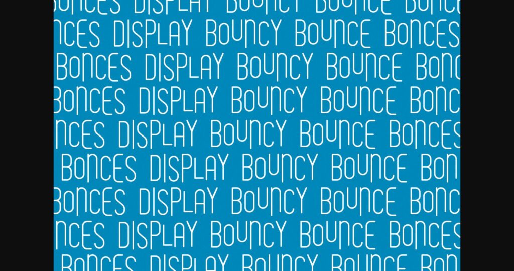 Bonces Bouncy Sans Display Font Poster 5