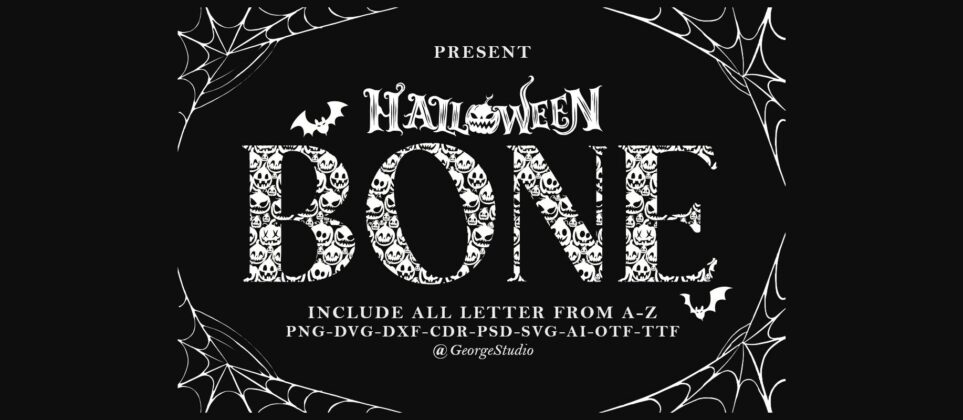 Bone Font Font Poster 3