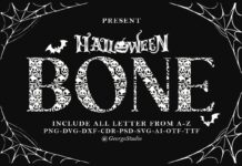 Bone Font Font Poster 1
