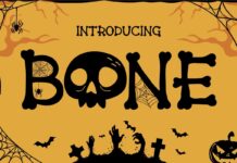 Bone Font Poster 1