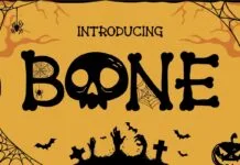Bone Font Bone Font Poster 1