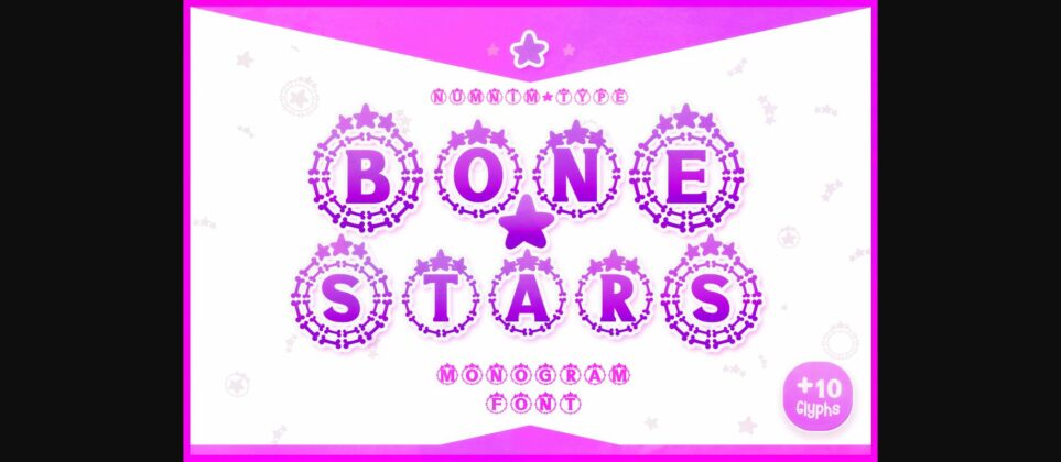 Bone Stars Font Poster 3