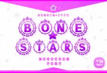 Bone Stars Font Poster 1