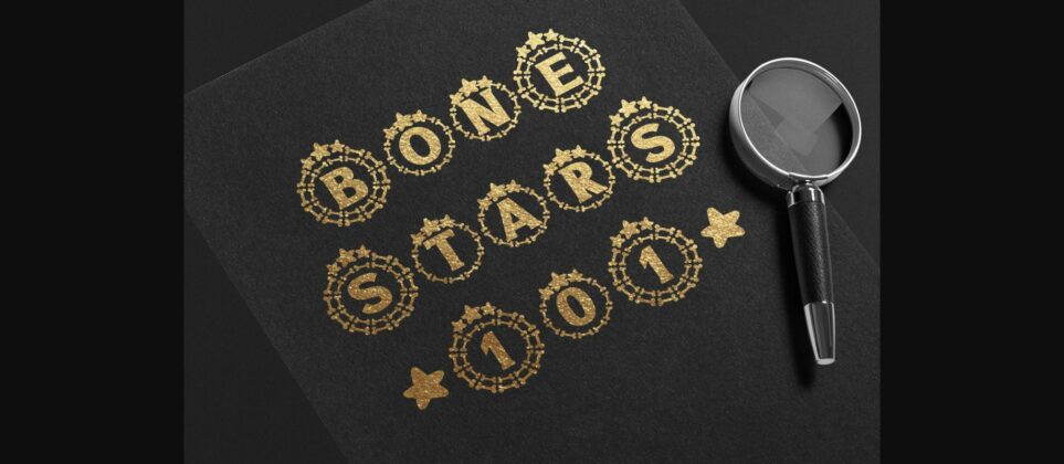 Bone Stars Font Poster 6