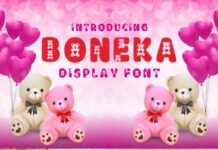 Boneka Font Poster 1