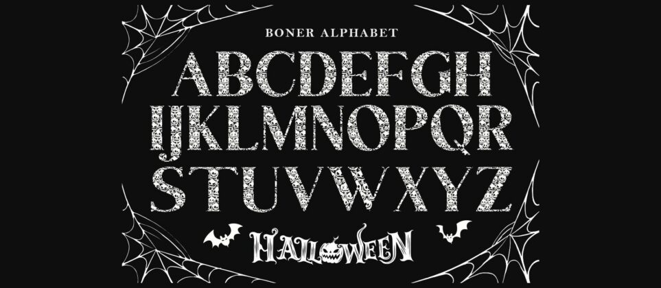 Bone Font Font Poster 4