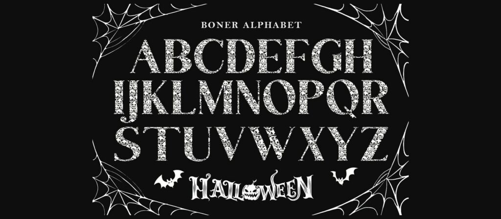 Bone Font Font Poster 2