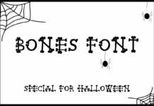 Bones Font Poster 1