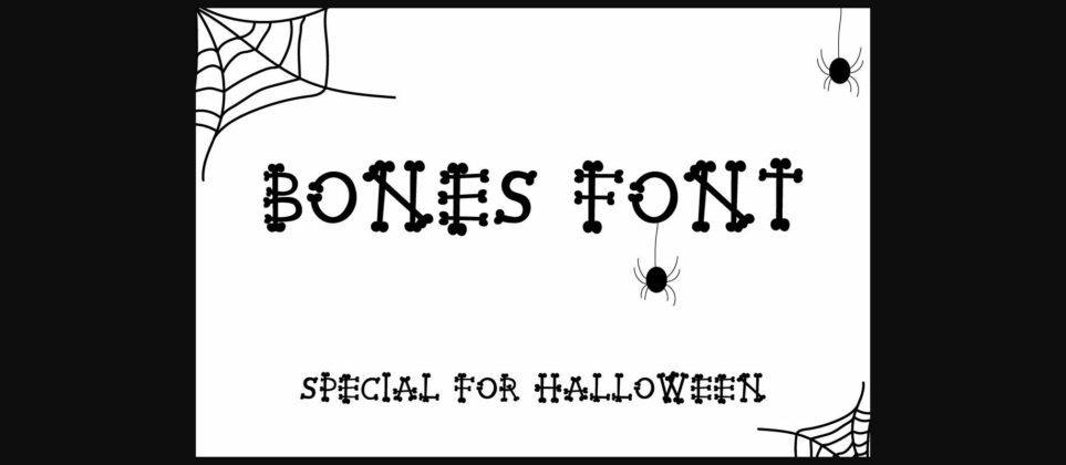 Bones Font Poster 1