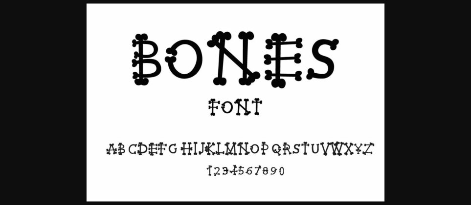 Bones Font Poster 4