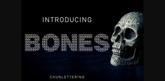 Bones Font Poster 1