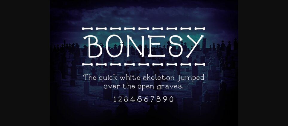 Bonesy Font Poster 3