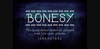 Bonesy Font Poster 1