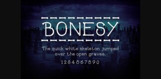 Bonesy Font Poster 1