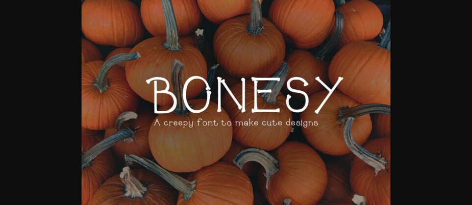 Bonesy Font Poster 6