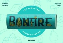 Bonfire Font Poster 1