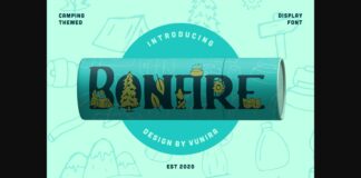 Bonfire Font Poster 1