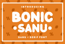 Bonic Sanu Font Poster 1