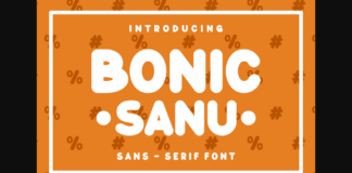 Bonic Sanu Font Poster 1