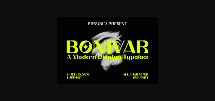 Bonivar Font Poster 3