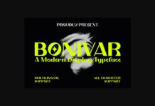 Bonivar Font Poster 1