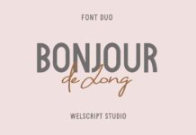 Bonjour De Jong Font Poster 1