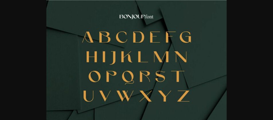 Bonjour Font Poster 8