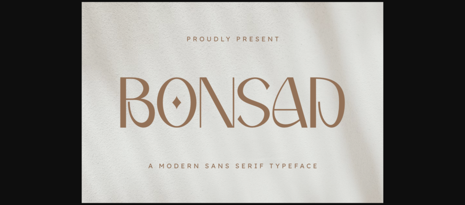 Bonsad Font Poster 3