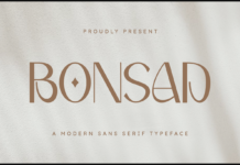 Bonsad Font Poster 1