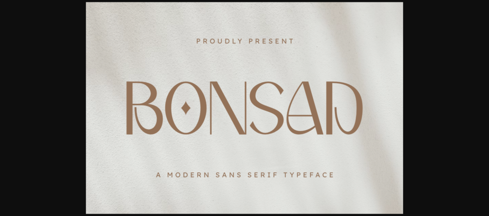 Bonsad Font Poster 1