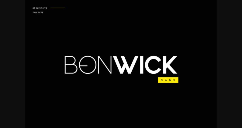 Bonwick Font Poster 3