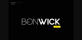 Bonwick Font Poster 1
