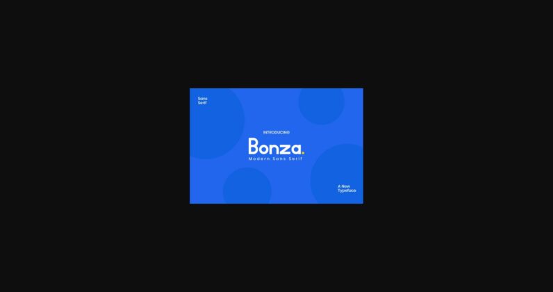 Bonza Font Poster 3